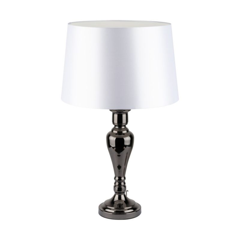 SPOT Light bordlampe 1xE27 maks. 60W industriel kombination af sort og hvidt stof, polsk producent, 1 stk.