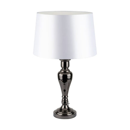 SPOT Light bordlampe 1xE27 maks. 60W industriel kombination af sort og hvidt stof, polsk producent, 1 stk.