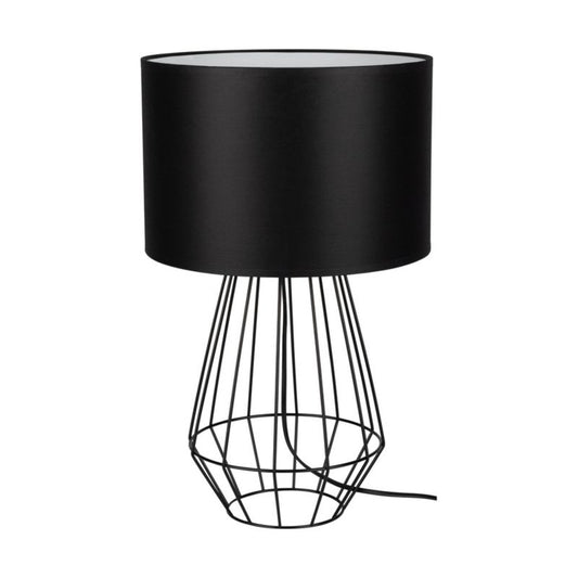 SPOT Light bordlampe 1xE27 maks. 60W klassisk kombination af sort fod og sort lampeskærm, 1 stk.