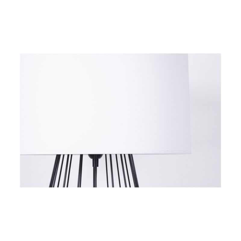 Bordlampe SPOT Light 1xE27 Max. 60W Komposition af Sort med Hvid Skærm, Polsk Producent, 1 stk.