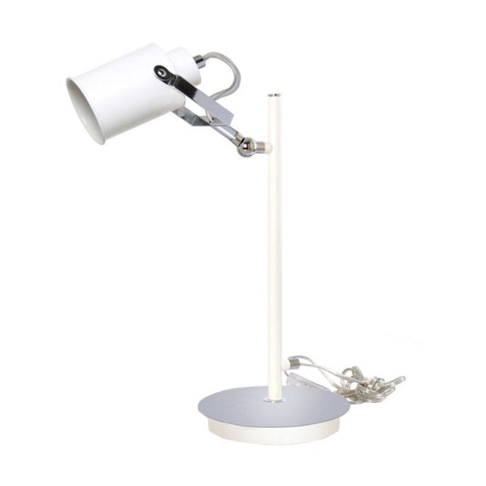 SPOT Light bordlampe 1xE27 maks. 60W i klassisk stil med krom- og hvidt finish, polsk producent, 1 stk.