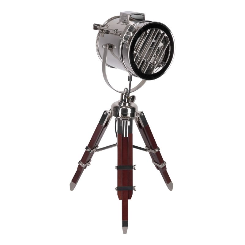 SPOT Light bordlampe 1xE27 maks. 60W i wenge og aluminium i loftstil fra polsk producent, 1 stk.