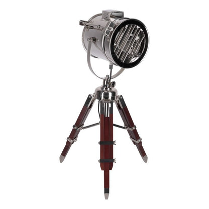 SPOT Light bordlampe 1xE27 maks. 60W i wenge og aluminium i loftstil fra polsk producent, 1 stk.