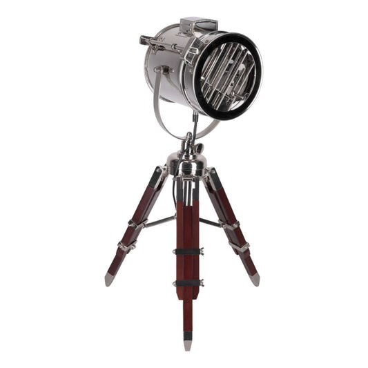 SPOT Light bordlampe 1xE27 maks. 60W i wenge og aluminium i loftstil fra polsk producent, 1 stk.