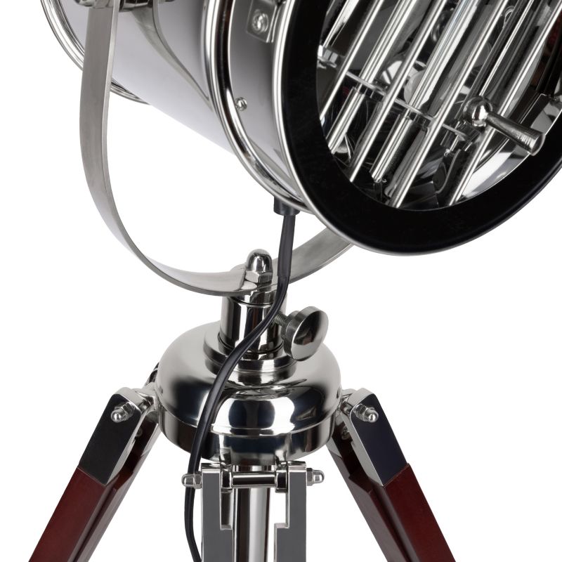 SPOT Light bordlampe 1xE27 maks. 60W i wenge og aluminium i loftstil fra polsk producent, 1 stk.