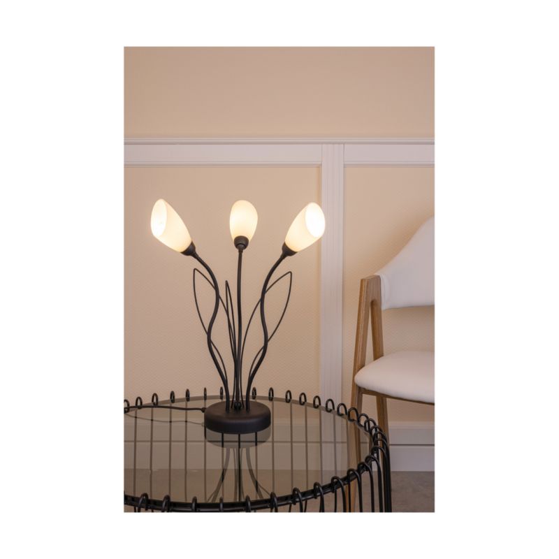SPOT Light bordlampe 3xG9 maks. 6W LED – subtil kombination af sort og hvidt glas, polsk producent, 1 stk.