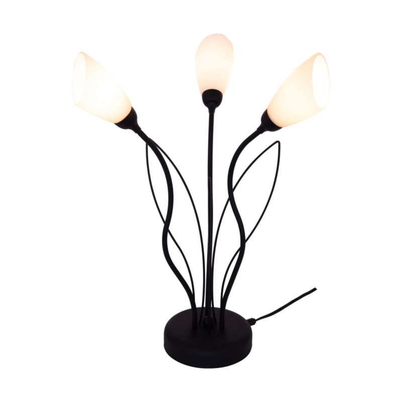 SPOT Light bordlampe 3xG9 maks. 6W LED – subtil kombination af sort og hvidt glas, polsk producent, 1 stk.
