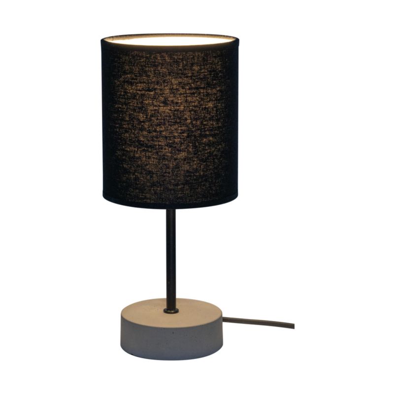 SPOT Light bordlampe 4xE27 maks. 25W – kombination af grå beton og sort stof, polsk producent, 1 stk.