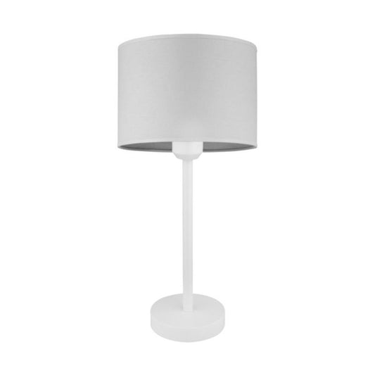 SPOT Light Amor bordlampe 1xE27 max. 40W Harmonisk kombination af hvid og gråt stof, polsk producent, 1 stk.