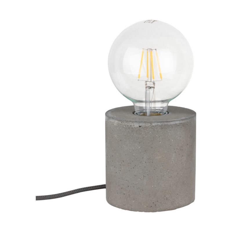 SPOT Light Round bordlampe 1xE27 maks. 25W klassisk grå beton, polsk producent, 1 stk.