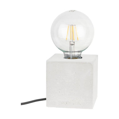SPOT Light Square bordlampe 1xE27 maks. 25W harmonisk hvid beton, polsk producent, 1 stk.