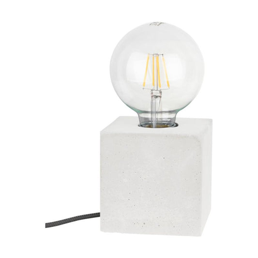 SPOT Light Square bordlampe 1xE27 maks. 25W harmonisk hvid beton, polsk producent, 1 stk.