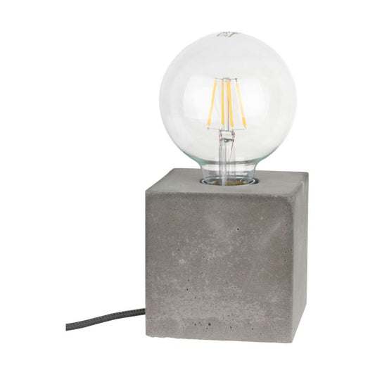 SPOT Light Square bordlampe 1xE27 maks. 25W minimalistisk grå beton, polsk producent, 1 stk.