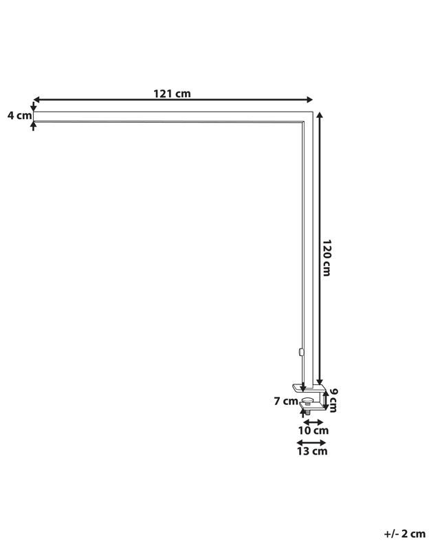 Volans bordlampe sort 1 stk.