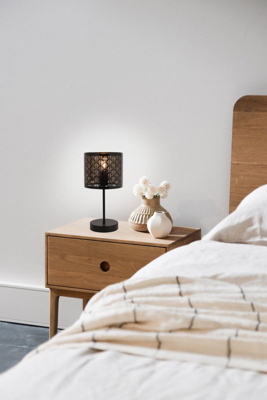 Stående lampe Tuluza 1-punkts E27 sort