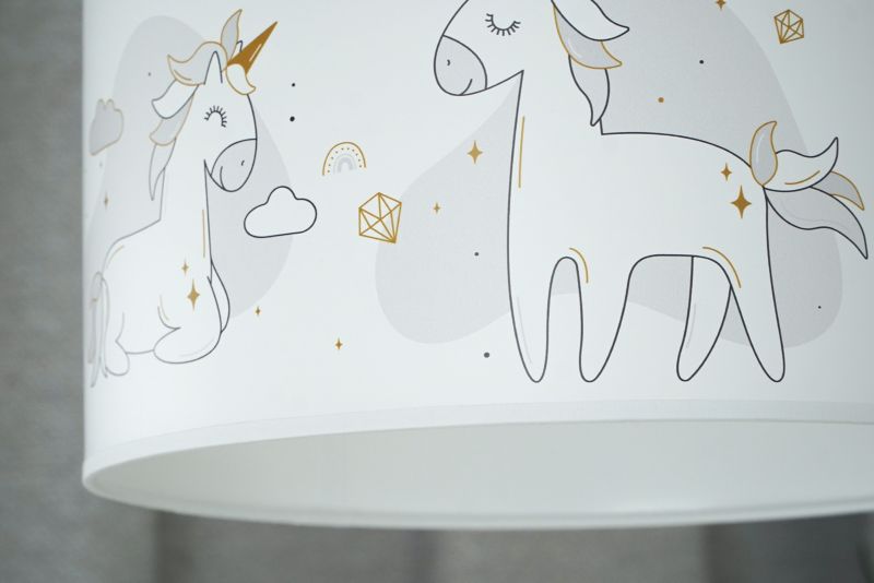 Duolla bordlampe med enhjørningemotiv 1 x E27