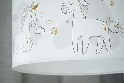 Duolla bordlampe med enhjørningemotiv 1 x E27