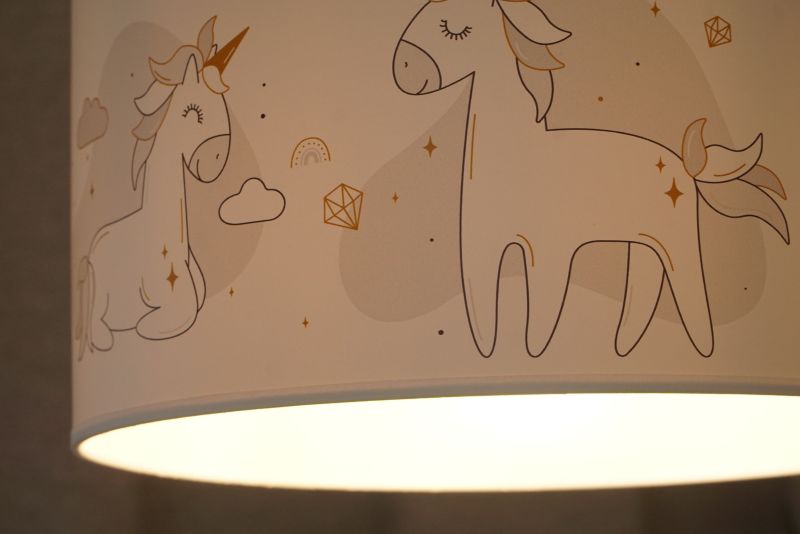 Duolla bordlampe med enhjørningemotiv 1 x E27