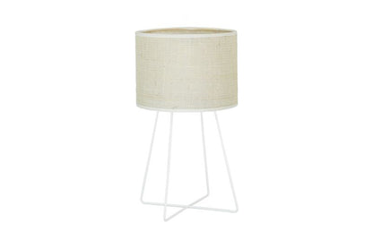 Bordlampe Modern 1-punkts E14 Hvid Jute