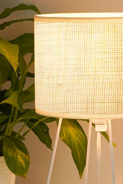 Bordlampe Modern 1-punkts E14 Hvid Jute