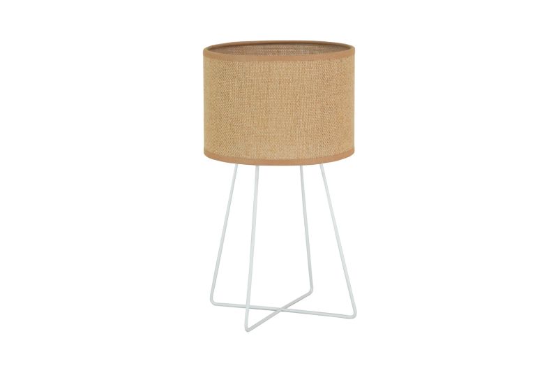 Bordlampe Modern 1-punkts E14 Jute