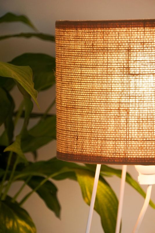 Bordlampe Modern 1-punkts E14 Jute