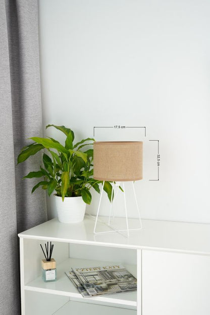 Bordlampe Modern 1-punkts E14 Jute