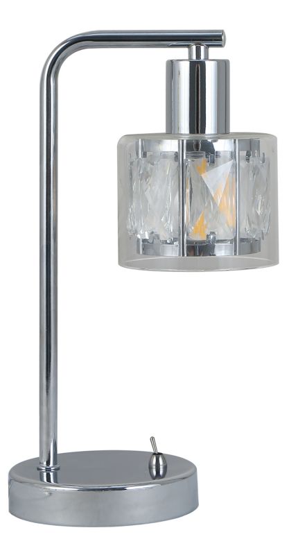 Elmo bordlampe 1 x E14 krom