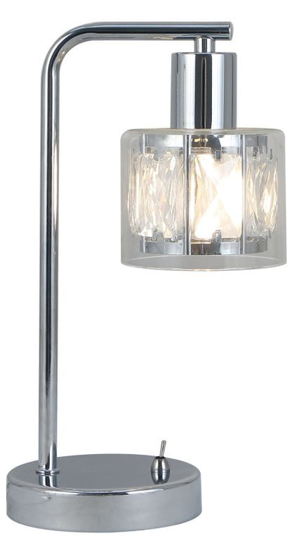 Elmo bordlampe 1 x E14 krom