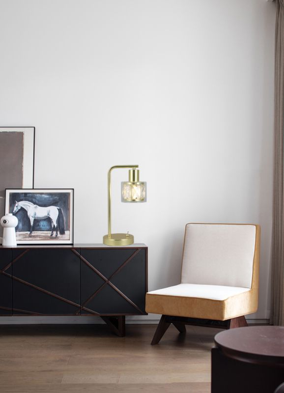 Elmo bordlampe 1 x E14 i guld