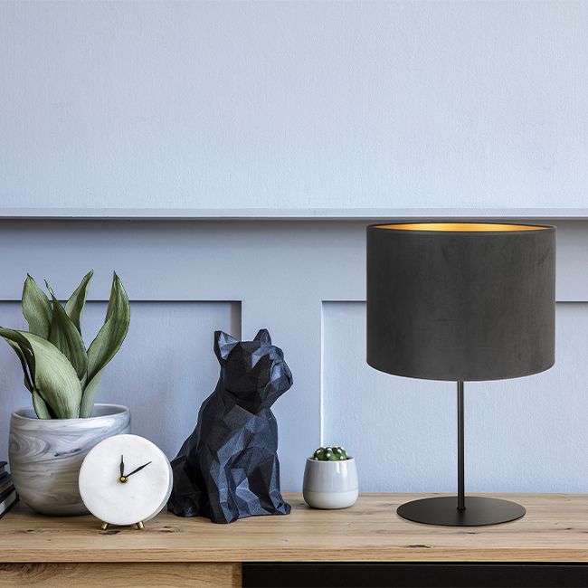 Goldie bordlampe 1 x E14 mat-sort