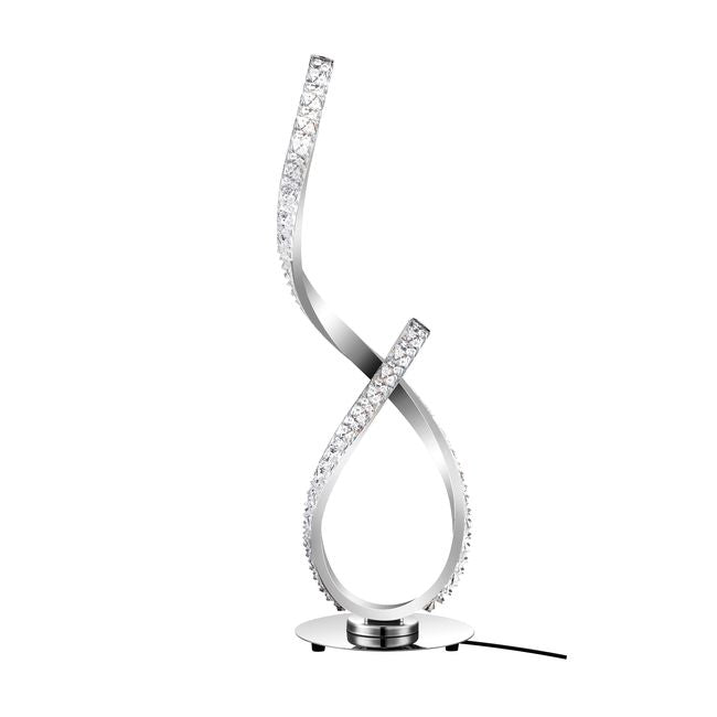 GoodHome Darien bordlampe 700 lm 3000 K krom med dæmper