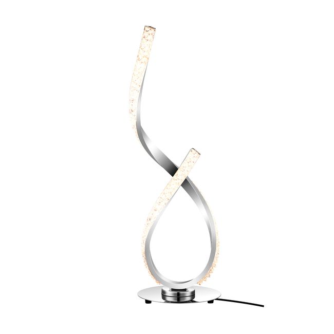 GoodHome Darien bordlampe 700 lm 3000 K krom med dæmper