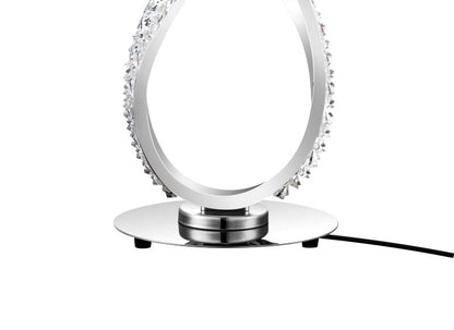GoodHome Darien bordlampe 700 lm 3000 K krom med dæmper