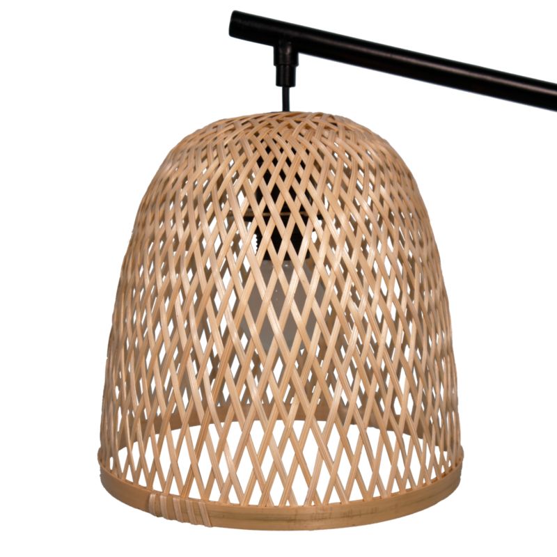 GoodHome Calume 1-punkts bordlampe med E14-fatning i bambus