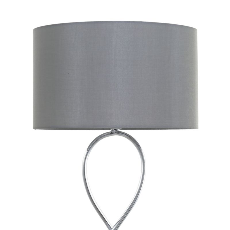 GoodHome Carnavon bordlampe E14 krom