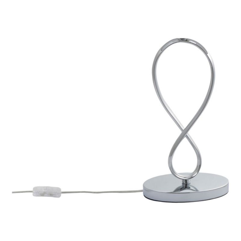 GoodHome Carnavon bordlampe E14 krom