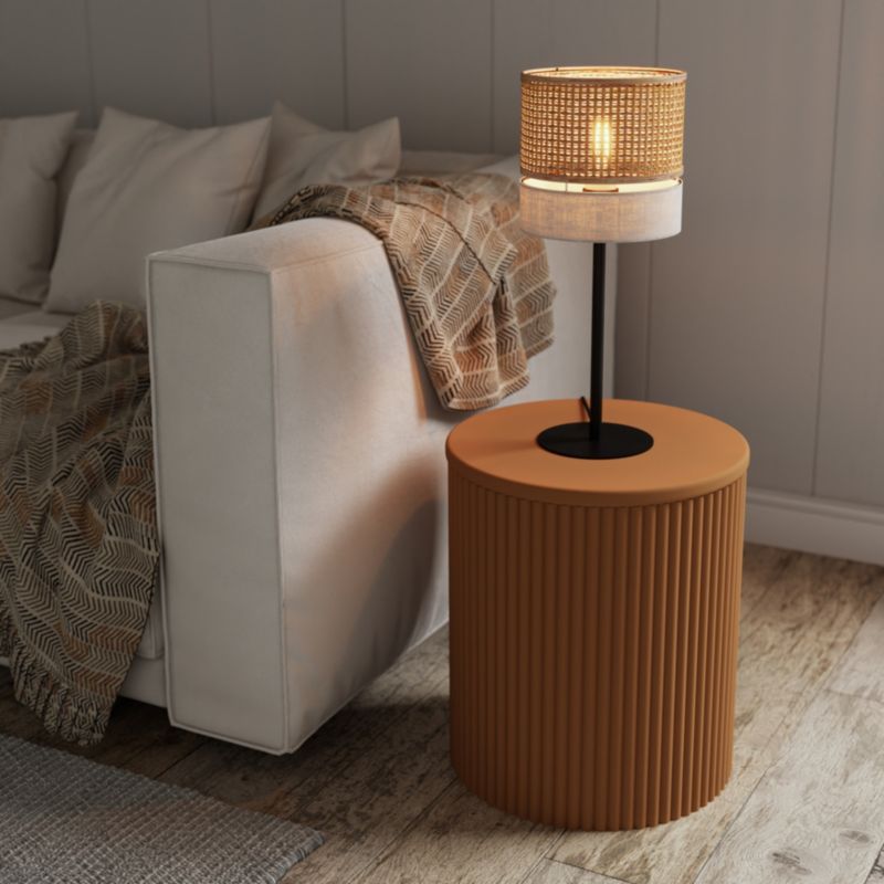 Bordlampe Conebill 1 x E27 Sort/Natur