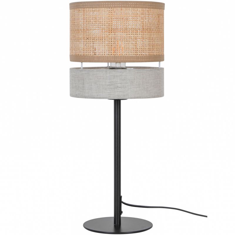 Bordlampe Conebill 1 x E27 Sort/Natur