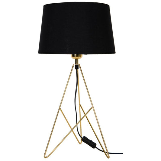 GoodHome Daitree bordlampe 1-punkts E27 brun/sort