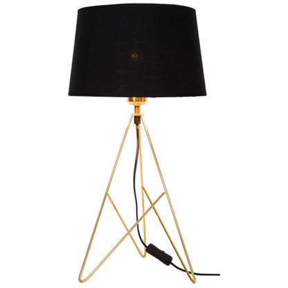 GoodHome Daitree bordlampe 1-punkts E27 brun/sort