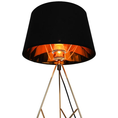 GoodHome Daitree bordlampe 1-punkts E27 brun/sort