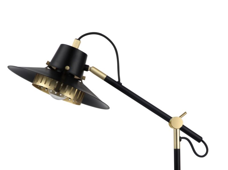 GoodHome Delagoa 1-punkts bordlampe E27 sort