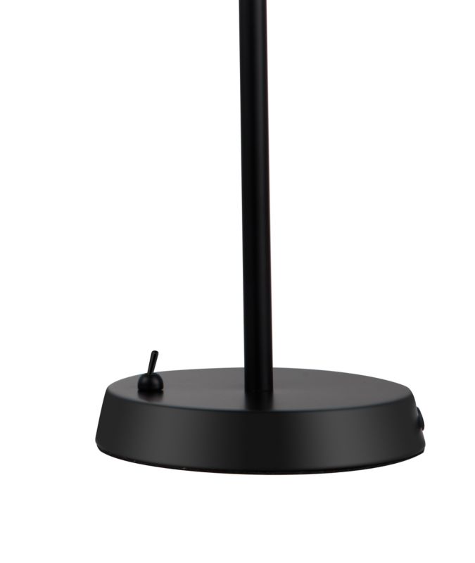 GoodHome Delagoa 1-punkts bordlampe E27 sort