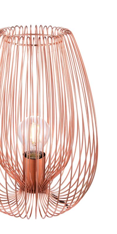 GoodHome Dharug bordlampe 1-punkts E27 kobber