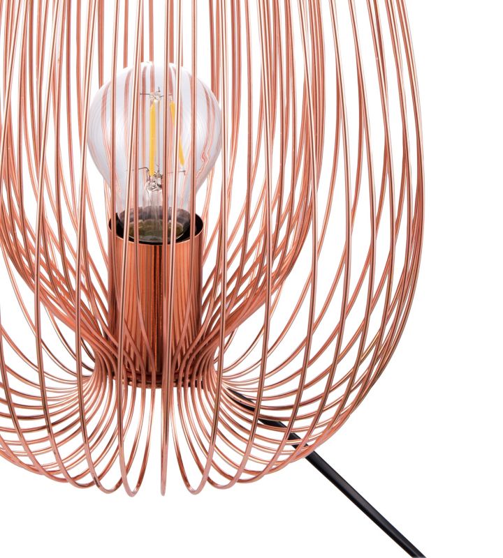 GoodHome Dharug bordlampe 1-punkts E27 kobber
