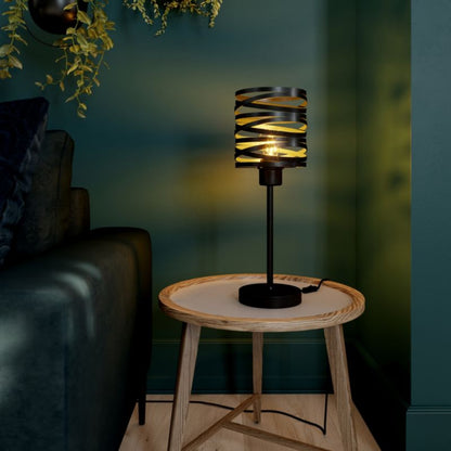 Bordlampe Gabon 1-punkts E27 Mat Sort