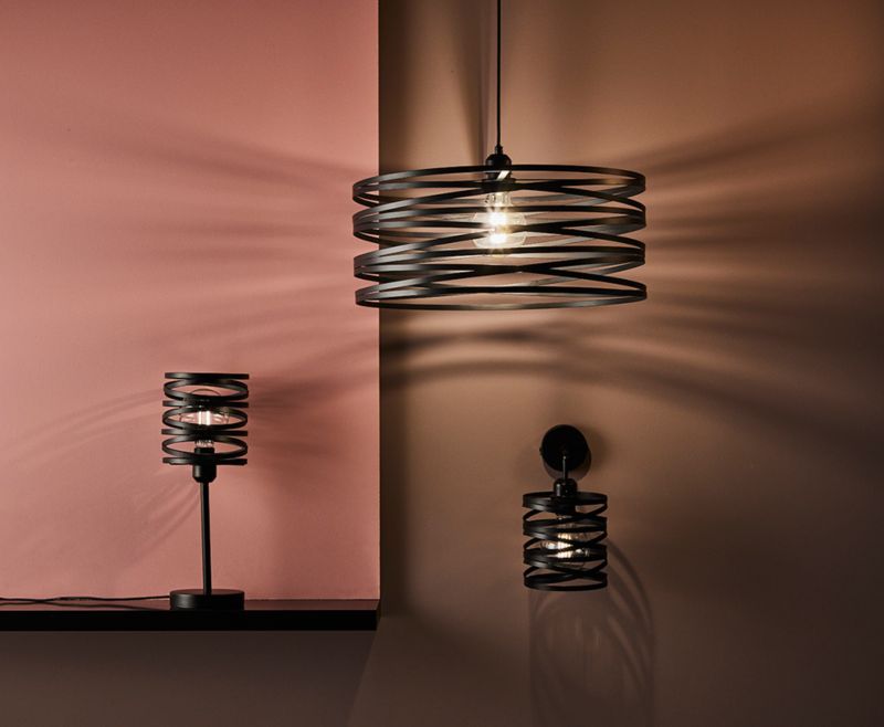 GoodHome Gabon bordlampe 1-punkts E27 mat-sort