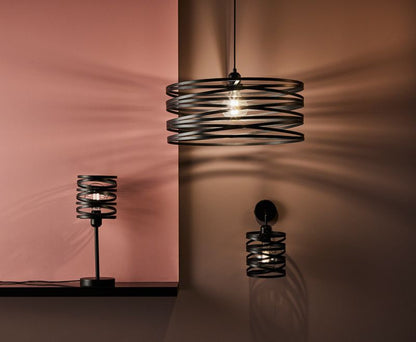 Bordlampe Gabon 1-punkts E27 Mat Sort