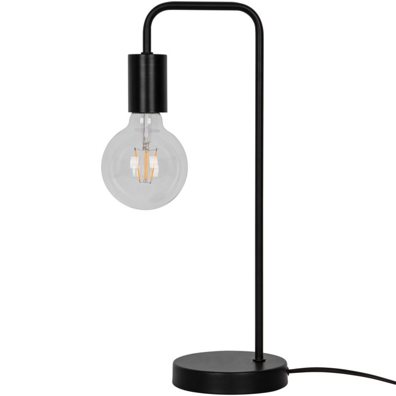 Bordlampe Ghlin 1 x E27 Sort
